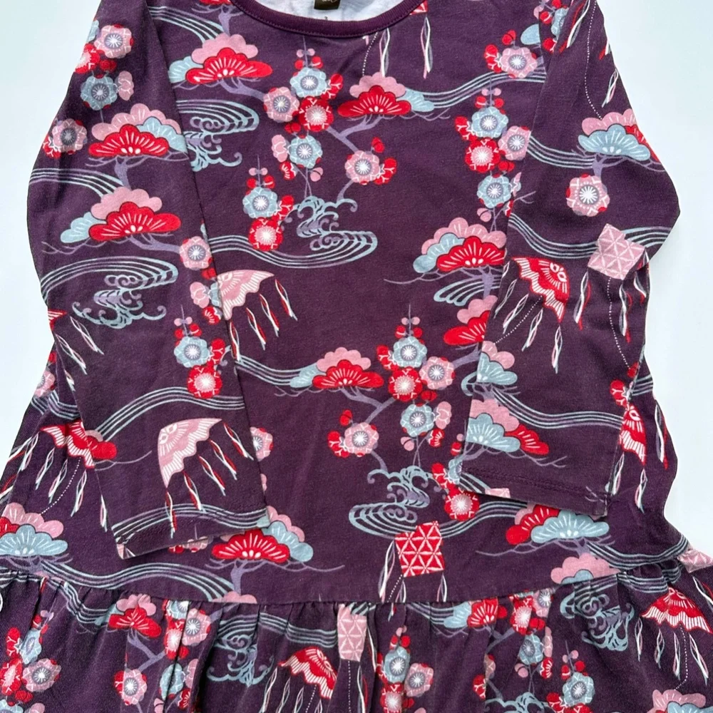 Lot of 3 Tea Collection Dresses and matching leggings, size 3 Girls - Picture 8 of 9